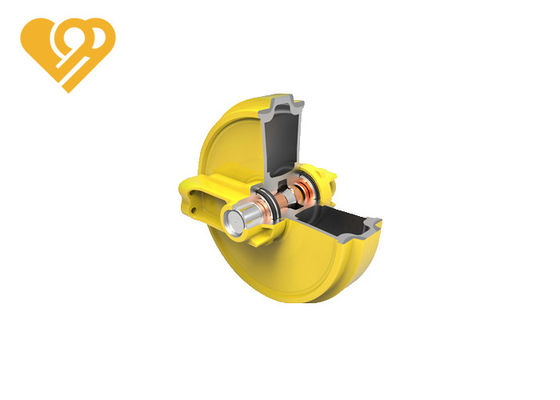 D20 Bulldozer Track Idler Parts , Front Idler Assy With High Torque Transfer
