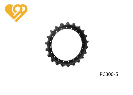 KOMATSU Sprocket Excavator Undercarriage Parts Customized Black Or Yellow